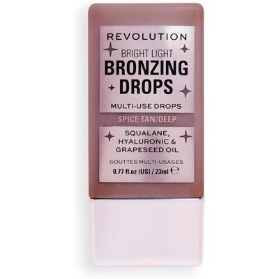 Makeup Revolution Bright Light Bronzing Drops - Υγρό μπρονζερ Deep Bronze Spice Makeup Revolution Bright Light Bronzing Drops - Υγρό μπρονζερ Deep Bronze Spice