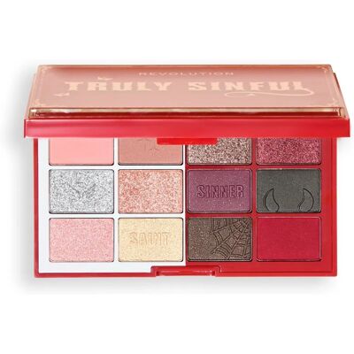 Makeup Revolution Truly Sinful Blood Palette - Ögonskuggspalett Makeup Revolution Truly Sinful Blood Palette - Ögonskuggspalett