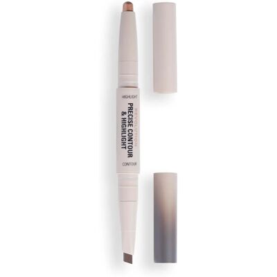 Makeup Revolution Precise Contour & Highlight - Light - Διπλό μολύβι για περιγράμματα Makeup Revolution Precise Contour & Highlight - Light - Διπλό μολύβι για περιγράμματα