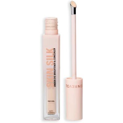 Makeup Revolution Skin Silk Under Eye Brightener & Concealer - Fair Cool - Concealer Makeup Revolution Skin Silk Under Eye Brightener & Concealer - Fair Cool - Concealer