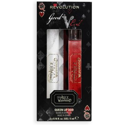 Set de Brillos Labiales Makeup Revolution Alicia en el País de las Maravillas - Reina Roja y Reina Blanca Set de Brillos Labiales Makeup Revolution Alicia en el País de las Maravillas - Reina Roja y Reina Blanca
