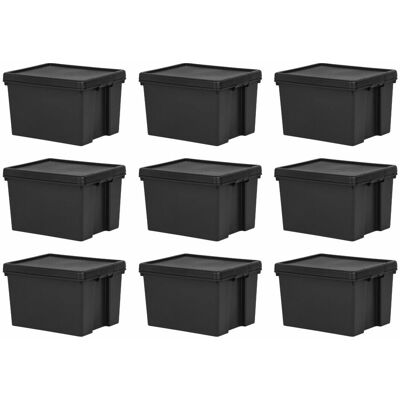 Wham Black Recycled Storage Box 45 Litre - Storage Box Wham Black Recycled Storage Box 45 Litre - Storage Box