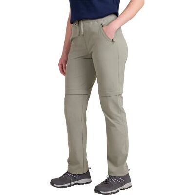 Pantalon convertible Explorer pour femmes - Khaki - Shorts zip off - Publicité Pantalon convertible Explorer pour femmes - Khaki - Shorts zip off - Publicité