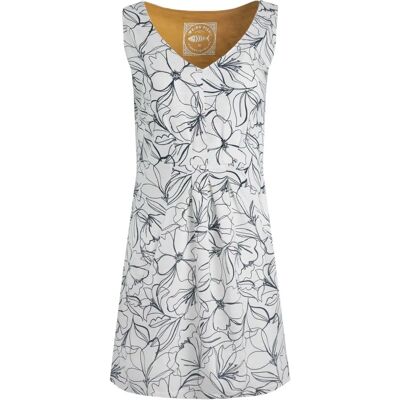 Weird Fish Indus White Dress - Comfortable Cotton-Modal Tunic Weird Fish Indus White Dress - Comfortable Cotton-Modal Tunic