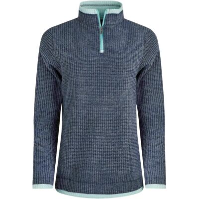 Weird Fish Beye Eco 1/4 Zip Grid Fleece - Womens Weird Fish Beye Eco 1/4 Zip Grid Fleece - Womens