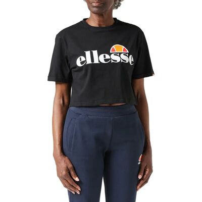 Ellesse Alberta Crop T-shirt Noire - Coupe Régulière - T-shirt - Publicité Ellesse Alberta Crop T-shirt Noire - Coupe Régulière - T-shirt - Publicité