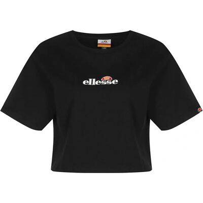 Camiseta corta Ellesse Fireball - Negra - Ajuste recortado - Camiseta Camiseta corta Ellesse Fireball - Negra - Ajuste recortado - Camiseta