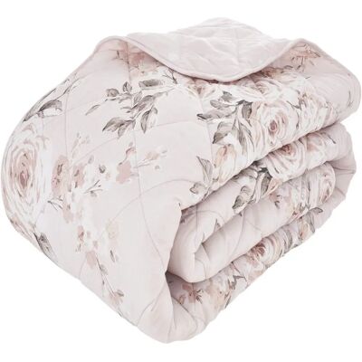 Catherine Lansfield Canterbury Blush Floral Bedspread - Bedspread Catherine Lansfield Canterbury Blush Floral Bedspread - Bedspread