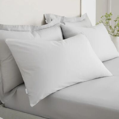 Bianca - 200TC Cotton Percale - Grey - Pillowcase Bianca - 200TC Cotton Percale - Grey - Pillowcase