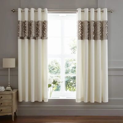 Catherine Lansfield Nude Velvet Curtains - Curtain - Velvet Catherine Lansfield Nude Velvet Curtains - Curtain - Velvet