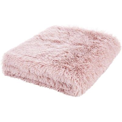 Catherine Lansfield Couverture en Faux Fourrure Rose - Couverture Catherine Lansfield Couverture en Faux Fourrure Rose - Couverture