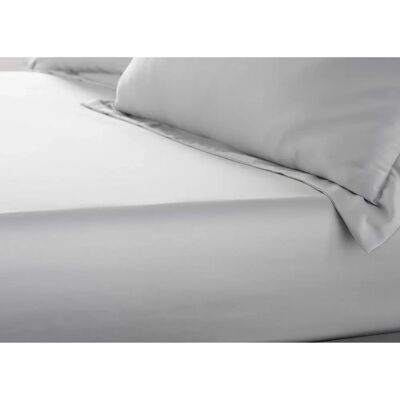 Catherine Lansfield Silky Soft Satin Fitted Sheet - Single - Silver Catherine Lansfield Silky Soft Satin Fitted Sheet - Single - Silver