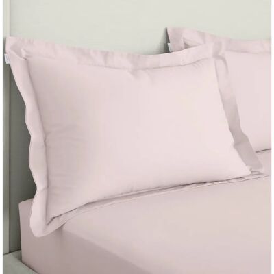 Bianca - 200 Thread Count Cotton Percale Oxford - Pink - One Size Pillowcase Bianca - 200 Thread Count Cotton Percale Oxford - Pink - One Size Pillowcase