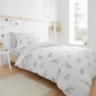 Bianca - Zoo Animals Cotton Duvet Set - Multi - Junior - Duvet Set Bianca - Zoo Animals Cotton Duvet Set - Multi - Junior - Duvet Set