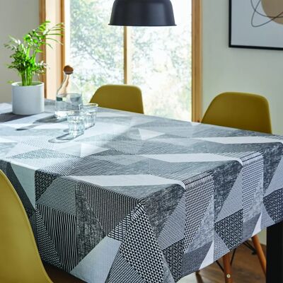 Catherine Lansfield Larsson Geo Grey Table Cloth - Table Cloth Catherine Lansfield Larsson Geo Grey Table Cloth - Table Cloth