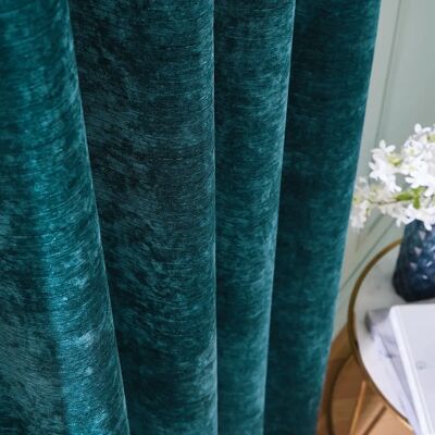 Hyperion Selene Luxus Chenille Gewichte Vorhänge - Petrol Hyperion Selene Luxus Chenille Gewichte Vorhänge - Petrol
