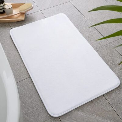 Catherine Lansfield White Memory Foam Bath Mat - Bath Mat Catherine Lansfield White Memory Foam Bath Mat - Bath Mat