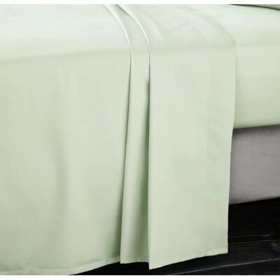 Catherine Lansfield Double Green Cotton Sateen Flat Sheet - Flat Sheet Catherine Lansfield Double Green Cotton Sateen Flat Sheet - Flat Sheet