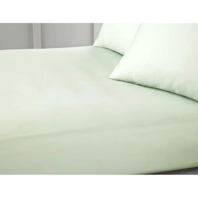 Bianca Model 400 Thread Count Cotton Sateen Green King Fitted Sheet Bianca Model 400 Thread Count Cotton Sateen Green King Fitted Sheet