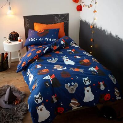 CATHERINE LANSFIELD - Biancheria da letto - Set singolo con federe - Blu - Biancheria CATHERINE LANSFIELD - Biancheria da letto - Set singolo con federe - Blu - Biancheria