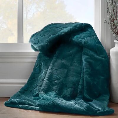 Catherine Lansfield Cosy Diamond Faux Fur Throw - Throw Catherine Lansfield Cosy Diamond Faux Fur Throw - Throw