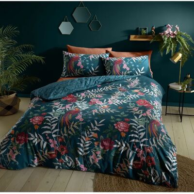 Catherine Lansfield Tropical Floral Birds Ensemble de Couette Double Catherine Lansfield Tropical Floral Birds Ensemble de Couette Double