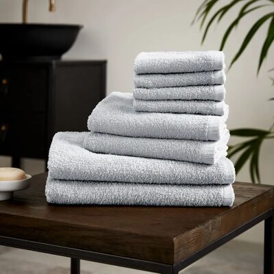 Catherine Lansfield Quick Dry Cotton 8 Piece Towel Set - Towel Set Catherine Lansfield Quick Dry Cotton 8 Piece Towel Set - Towel Set