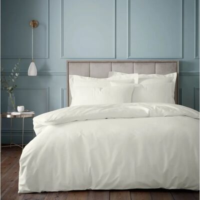 Bianca Egyptian Cotton Duvet Cover Set - Luxurious, 180TC, Cream, King, Unisex Bianca Egyptian Cotton Duvet Cover Set - Luxurious, 180TC, Cream, King, Unisex