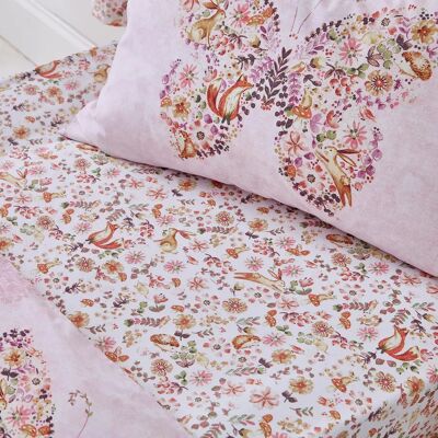 Catherine Lansfield Enchanted Butterfly Pink Fitted Sheet - Bedding Catherine Lansfield Enchanted Butterfly Pink Fitted Sheet - Bedding