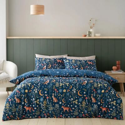Catherine Lansfield Enchanted Twilight Animali Set di Trapunta Navy - Set di Trapunta Catherine Lansfield Enchanted Twilight Animali Set di Trapunta Navy - Set di Trapunta