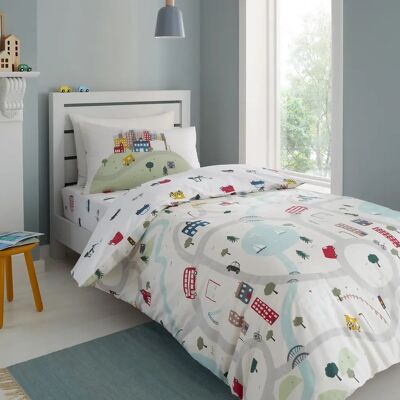 Bianca Transport Cotton Duvet Cover Set White - Duvet Cover Set Bianca Transport Cotton Duvet Cover Set White - Duvet Cover Set