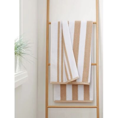 Bianca Cotton Jacquard Stripe Towel - Hand Towel & Bath Sizes Bianca Cotton Jacquard Stripe Towel - Hand Towel & Bath Sizes