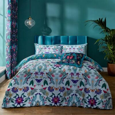 Catherine Lansfield Mya Tropical Birds Duvet Set - Duvet Set Catherine Lansfield Mya Tropical Birds Duvet Set - Duvet Set