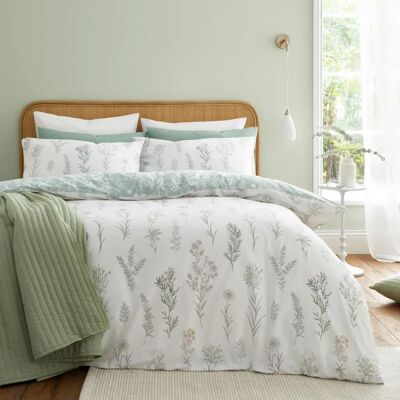 Bianca Wild Flowers Cotton Bedding Set Green - Bedding Set Bianca Wild Flowers Cotton Bedding Set Green - Bedding Set