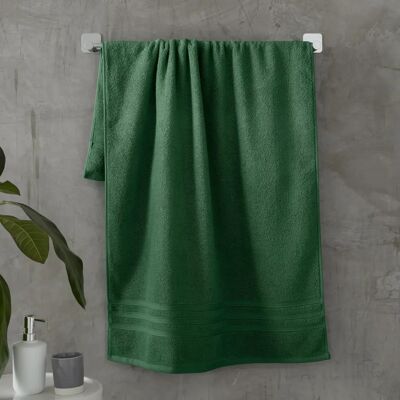 Catherine Lansfield Dark Green Zero Twist Cotton Towel - Towel Catherine Lansfield Dark Green Zero Twist Cotton Towel - Towel