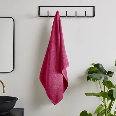 Catherine Lansfield Quick Dry Cotton Towel - Hot Pink - Towel Catherine Lansfield Quick Dry Cotton Towel - Hot Pink - Towel