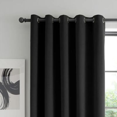 Catherine Lansfield Wilson Velvet Thermal Ready Made Eyelet Blackout Curtains - Curtains Catherine Lansfield Wilson Velvet Thermal Ready Made Eyelet Blackout Curtains - Curtains