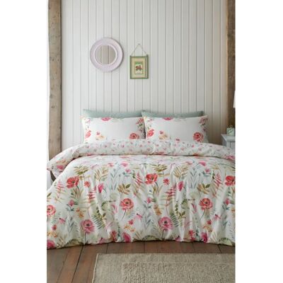 Catherine Lansfield Ella Coquelicot Housse de Couette - Housse de Couette Catherine Lansfield Ella Coquelicot Housse de Couette - Housse de Couette