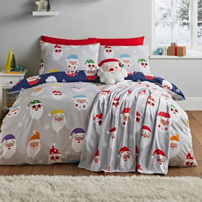 Catherine Lansfield Santa Spectacular Duvet Cover Bedding Set - Beddengoed Catherine Lansfield Santa Spectacular Duvet Cover Bedding Set - Beddengoed