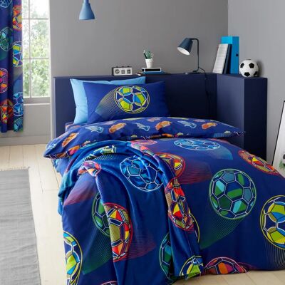 Catherine Lansfield Navy Football Reversible Bedding Set Catherine Lansfield Navy Football Reversible Bedding Set