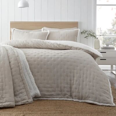 Catherine Lansfield Cosy Nori Sherpa Super King Duvet Cover Bedding Set - Duvet Cover Bedding Set Catherine Lansfield Cosy Nori Sherpa Super King Duvet Cover Bedding Set - Duvet Cover Bedding Set