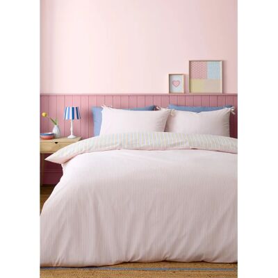 Ensemble de Literie Brighton Stripe Pastel de Catherine Lansfield - Ensemble de literie Ensemble de Literie Brighton Stripe Pastel de Catherine Lansfield - Ensemble de literie