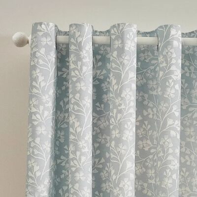 Catherine Lansfield Brooke Floral Rideaux Duckegg - Rideaux Catherine Lansfield Brooke Floral Rideaux Duckegg - Rideaux