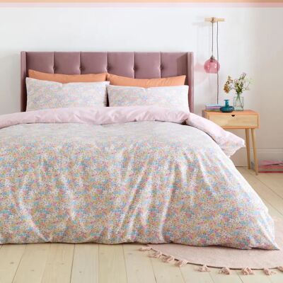 Catherine Lansfield Darcy Floral Pink Duvet Cover - Bedding Set Catherine Lansfield Darcy Floral Pink Duvet Cover - Bedding Set