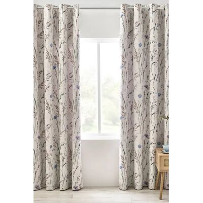 Catherine Lansfield Grasmere Lavande Rideaux Tropicaux Réversibles - Rideaux Catherine Lansfield Grasmere Lavande Rideaux Tropicaux Réversibles - Rideaux