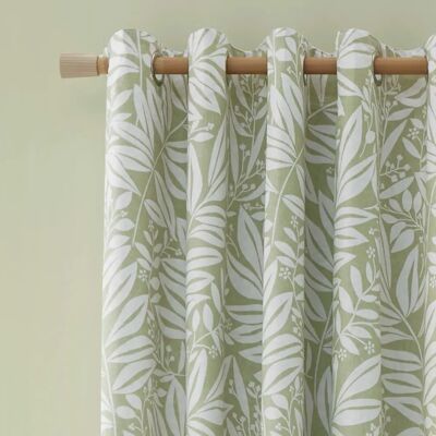Catherine Lansfield Sorrel Leaf Reversible Curtains - Curtain Catherine Lansfield Sorrel Leaf Reversible Curtains - Curtain