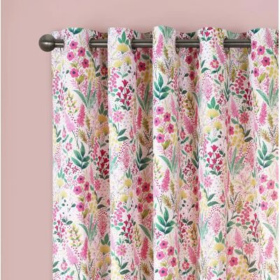 Catherine Lansfield Tilly Rideaux Fleuries Réversibles - 66'' x 90'' Rose Catherine Lansfield Tilly Rideaux Fleuries Réversibles - 66'' x 90'' Rose