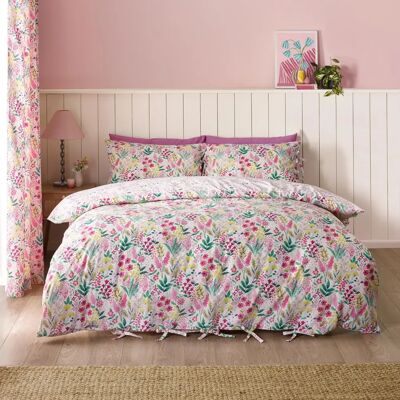 Catherine Lansfield Tilly Floral Reversible Duvet Cover Bedding Set - Ensemble de linge de lit Catherine Lansfield Tilly Floral Reversible Duvet Cover Bedding Set - Ensemble de linge de lit