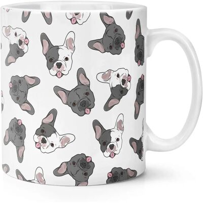 Gift Base - Bulldog Français - 10oz - Blanc - Mug - Publicité Gift Base - Bulldog Français - 10oz - Blanc - Mug - Publicité