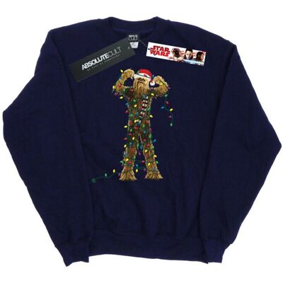 Sweter Star Wars Chewbacca z światełkami świątecznymi - Kobieta/Niebieski granat Sweter Star Wars Chewbacca z światełkami świątecznymi - Kobieta/Niebieski granat